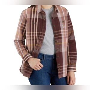 Carhartt Women’s Heavyweight Twill Button Down Shirt Size XL
